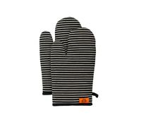 MasterChef Gants Four Anti Chaleur, Maniques Cuisine 100% Coton | Gants de Cuisine pour Couisson, Jusqu'à 250°C, avec Le Logo et l'attache de Suspension, 1 Paire, Noir