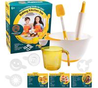 Masterchef Junior Baking Kitchen Set pour les enfants - 7 pc. Le kit comprend de vrais outils de cuisson pour les enfants melangeant le bol a rou