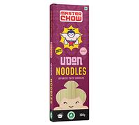 MasterChow Nouilles udon de blé saines, sans conservateurs, 100 % blé complet, pour un goût de restaurant en seulement 10 minutes, sans maïda, non frites, pour 4 à 5 repas, 300 g