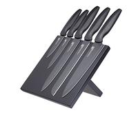 MasterClass Agudo Ensemble de Couteaux de Chef Antiadhésifs de 5 Pièces avec Bloc à Couteaux Magnétiques