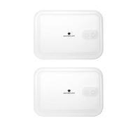 MasterClass All-in-One 2 couvercles de remplacement pour grands récipients en acier inoxydable de 1300 ml, 2000 ml et 2700 ml, joints en silicone étanches à l'air et aux fuites