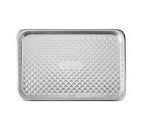 MasterClass Aluminium recyclé - Grand plateau de cuisson, feuille de cuisson pour four, 40 x 27cm, empilable, distribution supérieure de la chaleur et résistance au gauchissement