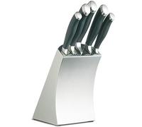 Set de Cinq Couteaux Master Class Trojan et Son Socle en Inox G