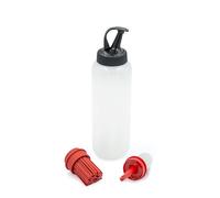 MasterClass Bouteille pour Barbecue avec 3 Têtes Interchangeables, 350 ml Bouteille pour Mariner et Assaisonner les Viandes et les Légumes Grillés