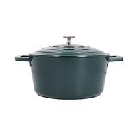 Masterclass Cocotte Ronde 4L avec Couvercle en Fonte D'Aluminium, Vert