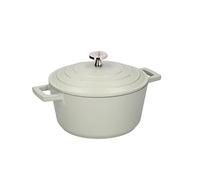 MasterClass Casserole moyenne avec couvercle, en fonte d'aluminium légère, adaptée à la plaque à induction et au four, menthe, 4 litres/24 cm