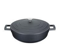 MasterClass cocotte 4 litres 28 cm aluminium/RVS noir
