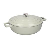 Masterclass Cocotte Faitout 4L avec Couvercle en Fonte D'Aluminium, Peu Profonde, Vert Menthe