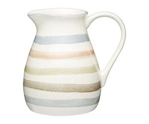 MasterClass Classic Collection - Pot à Lait en Céramique à Rayures, 500 ml (17 fl oz), Crème