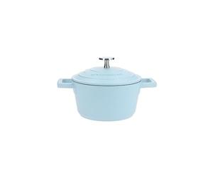 MasterClass Cocotte Ronde en Fonte d'aluminium avec Couvercle Auto-hydratant, légère, antiadhésive, pour Les Repas familiaux, Les currys, Passe au Lave-Vaisselle, 16 cm, 1,4 L, Bleu Ciel