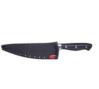 MasterClass - Couteau d'Office en Acier Inoxydable avec Étui EdgeKeeper pour Aiguiser, Noir, 20 cm (8")