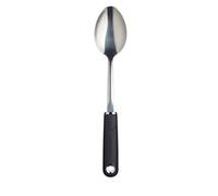 MasterClass - Cuillère de Cuisine en Acier Inoxydable avec Manche Confortable en Nylon Antiadhésif, 33,5 cm