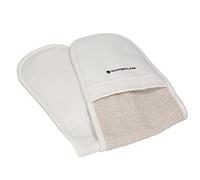 MasterClass Deluxe Deluxe Professional Oven Gloves, Heat Resistant and Double-Sided Mitts, Heavy-Duty Cotton, Anti-Slip Gloves for Cooking and Baking, Cream (Gants de four professionnels de luxe, résistants à la chaleur et à double face, en coton robuste, antidérapants pour la cuisine et la pâtisserie)