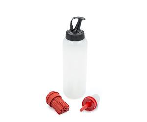 MasterClass Ensemble de bouteilles Barbecue avec 3 têtes interchangeables, bouteille de 350 ml pour marinades et vinaigrettes pour viandes et légumes grillés