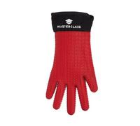 Masterclass Gant de Four en Silicone Imperméable et Résistant à la Chaleur avec Doigts - Rouge