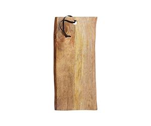 MasterClass Grande planche à découper et à servir en bois de manguier rustique, 23 x 50 cm (9" x 19.5"), marron