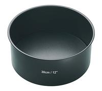MasterClass Moule à gâteau profond – Acier carbone 1 mm, antiadhésif PFOA, fond souple – 30 cm gris