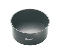 MasterClass Moule à gâteau rond 20 cm Acier carbone 1mm antiadhésif PTFE PFOA BPA fond souple gris