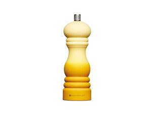 Masterclass Moulin à Poivre Ou à Sel avec Capuchon Interchangeable, Plastique, Jaune Moutarde Ombré, 17 cm