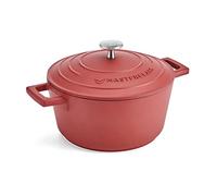 MasterClass Cocotte Petite 2,5 L/20 cm – fonte d'aluminium légère, induction & four, rouge