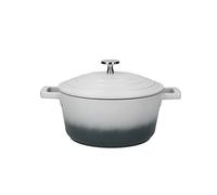 MasterClass Petite cocotte avec couvercle, en fonte d'aluminium légère, adaptée à la table de cuisson à induction et au four, Grey Ombre, 2,5 litres/20 cm