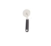 MasterClass Pizza Cutter Wheel - Trancheur de pizza avec poignée souple, acier inoxydable, 19,5 cm, noir