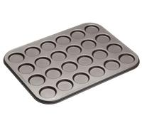 MasterClass Plaque à macaron – 24 trous, acier carbone 1mm, 35×27cm, PTFE/PFOA/BPA antiadhésif