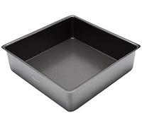 MasterClass – Moule à gâteau carré – antiadhésif, fond amovible, acier au carbone – 25 cm (10")