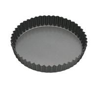 MasterClass – Moule à tarte/quiche rond 25 cm – Antiadhésif PTFE, PFOA, BPA – Acier 1 mm – Gris