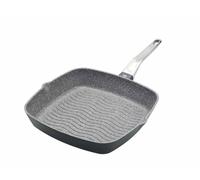 masterclass Poêle à griller antiadhésive résistante à l'induction en fonte d'aluminium, 28 cm (11"), Gris