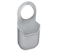 MasterClass Porte-Éponge en Silicone, avec Anse pour Accrocher au Robinet, Gris, 4 x 10 x 19,5 cm