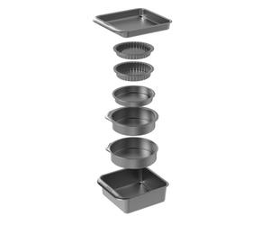 MasterClass Smart Space - Batterie de Cuisine/Ensemble Complet de Plats de Cuisson Empilables