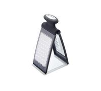MasterClass Smart Space Râpe à fromage 3-Way en acier inoxydable, pliable et plate - Noir