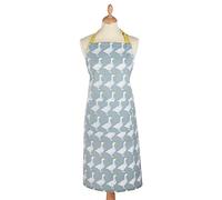 MasterClass - Tablier de Cuisine 100% Coton avec Bretelles Réglables, Motif "Oie", Gris / Blanc, Taille Unique