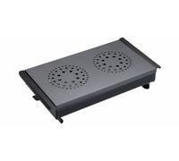 MasterClass Chauffe-plats et chauffe-assiettes Professional avec 2 bougies chauffe-plats, Noir/Gris