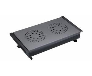 MasterCraft MasterClass Professional Chauffe-Plats Et Chauffe-Assiettes Avec 2 Bougies Chauffe-Plats, Noir/Gris
