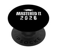 Mastered It 2026 Masters Degree Vintage Seniors PopSockets PopGrip Adhésif