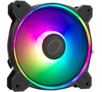 Masterfan Mf120 Halo2 Argb-Ventilateur De Boîtier 120Mm,Éclairage Argb À Double Boucle,Roulement Rifle,Pales Air Balance Agrandies Avec Capteur Anti-Blocage&Driver Ic Amélioré