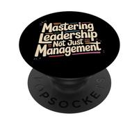 Mastering Leadership Not Just Management Croissance |- PopSockets PopGrip Adhésif