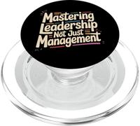 Mastering Leadership Not Just Management Croissance |- PopSockets PopGrip pour MagSafe