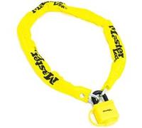 Masterlock - Chaine velo anti vol acier lamine cadenas de securite longueur 90 cm Couleur - Jaune G