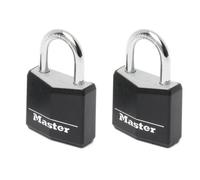 MASTERLOCK Lot de 2 cadenas aluminium 30mm couverture vinyle