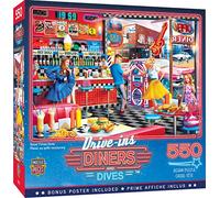 MasterPieces 550 Piece Jigsaw Puzzle for Adults, Family, Or Youth - Good Times Diner - 18"x24"