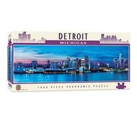 MasterPieces American Vistas Panoramic Detroit Jigsaw Puzzle, 1000-Piece G