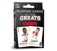 MasterPieces Cartes à jouer - Kansas City Chiefs All-Time Greats - Jeu de cartes sous licence officielle pour adultes, enfants et famille