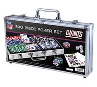 MasterPieces Casino - NFL New York Giants - Jeu de jetons de poker 300 pièces avec étui de transport
