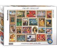 Masterpieces Célèbres Tableaux Puzzle 1000 pièces Eurographics 68 cm x 49 cm