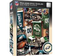 MasterPieces Game Day Puzzle de 500 pièces pour adultes - Vestiaire NFL des Eagles de Philadelphie - 38,1 x 53,3 cm