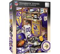 MasterPieces Game Day Puzzle de 500 pièces pour Adultes - Vestiaire NFL Minnesota Vikings - 38,1 x 53,3 cm