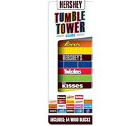 Masterpieces Jeux familiaux - Tour de culbutage Hershey's Wood Block - Sous licence officielle